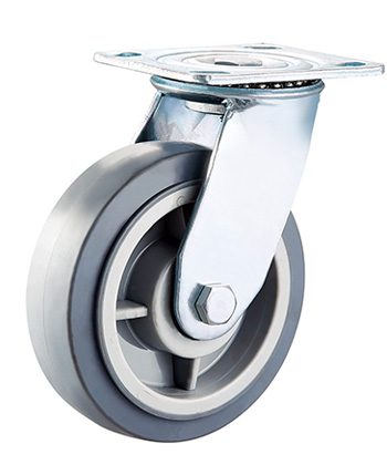Heavy Duty Thermoplastic Rubber Caster with poly core 