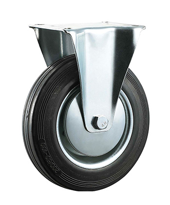 Industrial Rubber Caster with steel core   