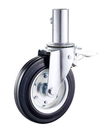 Scaffolding Rubber Caster with steel core 
