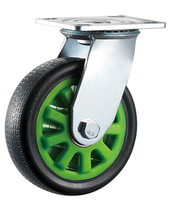 Heavy Duty Flame Polyurethane Caster with poly core 