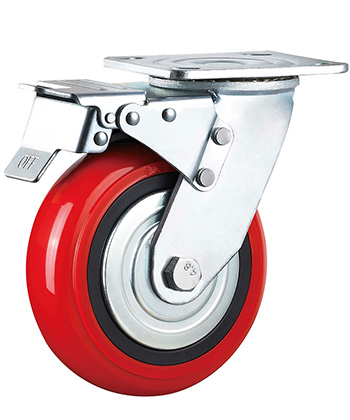 Heavy Duty Polyurethane Caster with Steel Cover 