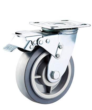 Heavy Duty Thermoplastic Rubber Caster with poly core 