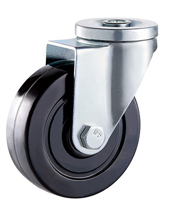 Rubber Rigid Caster Bolt Hole Type,Plain Bearing