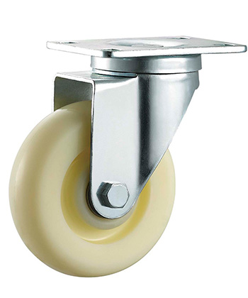 Medium-duty Polyolefin Caster with plate 