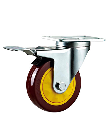 Single Ball Bearing PU/PVC Caster