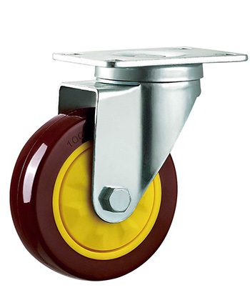 Single Ball Bearing PU/PVC Caster 