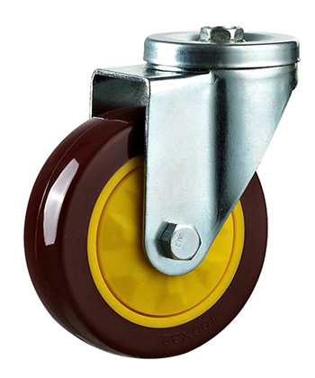 Single Ball Bearing PU/PVC Caster 