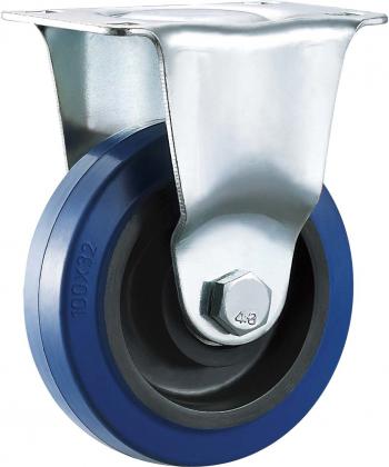 BLue Elastic Rubber Caster with PP core