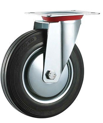 Industrial Rubber Caster with steel core