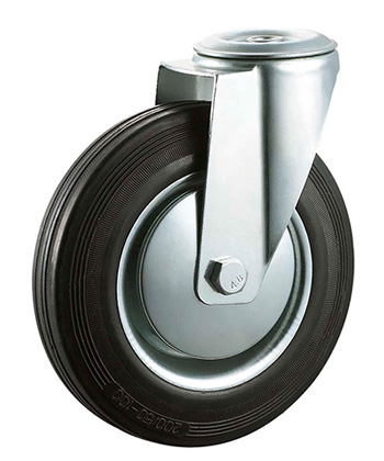 Industrial Rubber Caster with steel core 