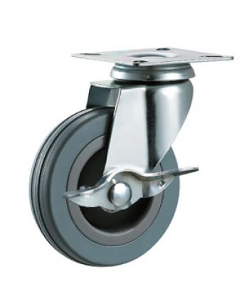 Grey Rubber Non-marking Caster
