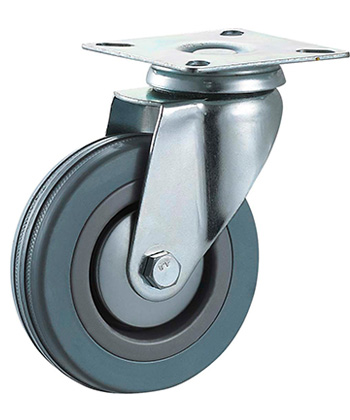 Grey Rubber Non-marking Caster  