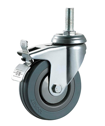 Grey Rubber Non-marking Caster  