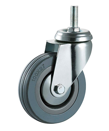Grey Rubber Non-marking Caster   