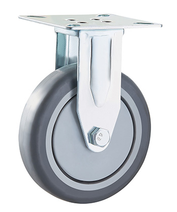 Grey Rubber Non-marking Caster,ball bearing 