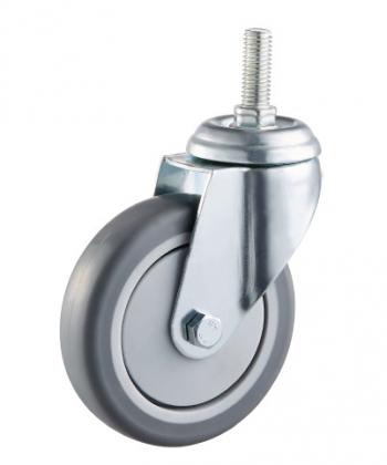 Grey Rubber Non-marking Caster,ball bearing 