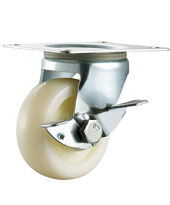 Light Duty White PP Caster 