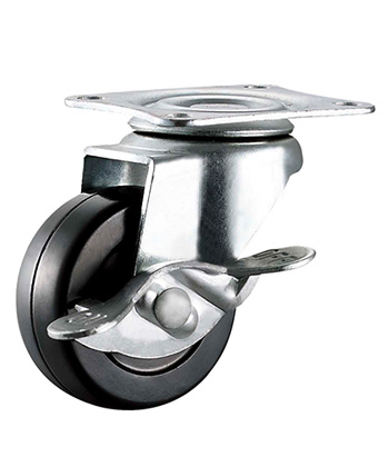 Light Duty Black Rubber Caster  
