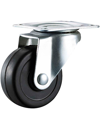 Light Duty Black Rubber Caster   