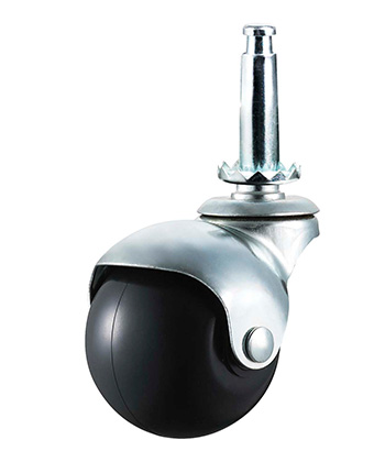 Furniture Caster with Rubber/Plastic Wheel 40mm/50mm