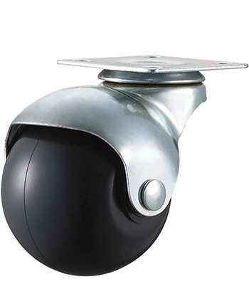 Furniture Caster with Rubber/Plastic Wheel 40mm/50mm 