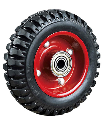 Corrugated Rubber Wheel with Steel Core 160mm/200mm