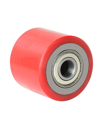 Cast Iron Pu Forklift Wheel 80mm Diameter