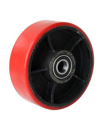 Heavy Duty PU Wheel with Black Cast Core