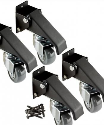 4 Pack Workbench Caster Kit Heavy Duty Retractable Side Mount Durable Caster Wheels
